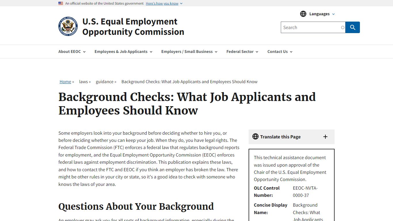 Background Checks: What Job Applicants and Employees Should Know